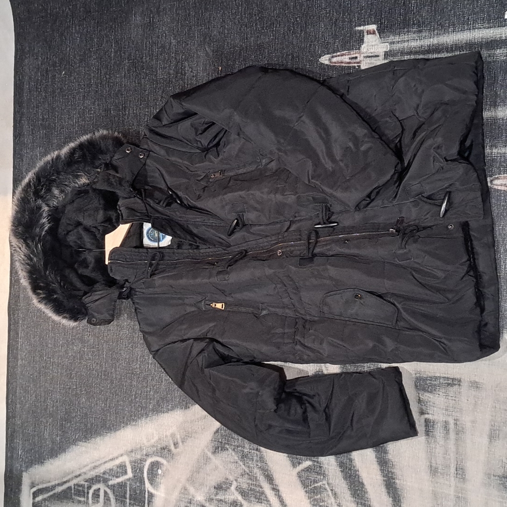 Bleu Grandeur black winter coat xl